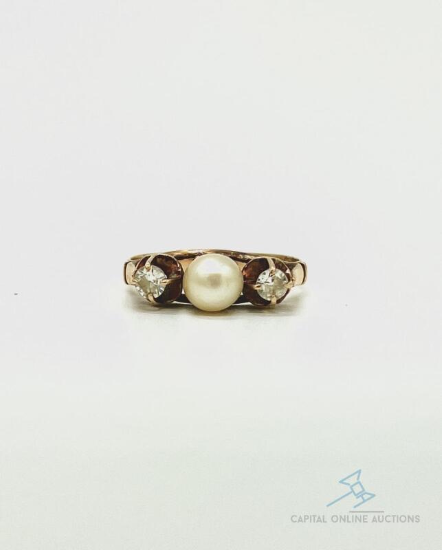 10kt Yellow Gold Pearl Ring