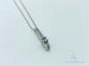 14kt White Gold, Tanzanite and Diamond Pendant Necklace - 3