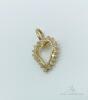 10kt Gold and Diamond Heart Pendant - 2