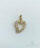 10kt Gold and Diamond Heart Pendant - 3