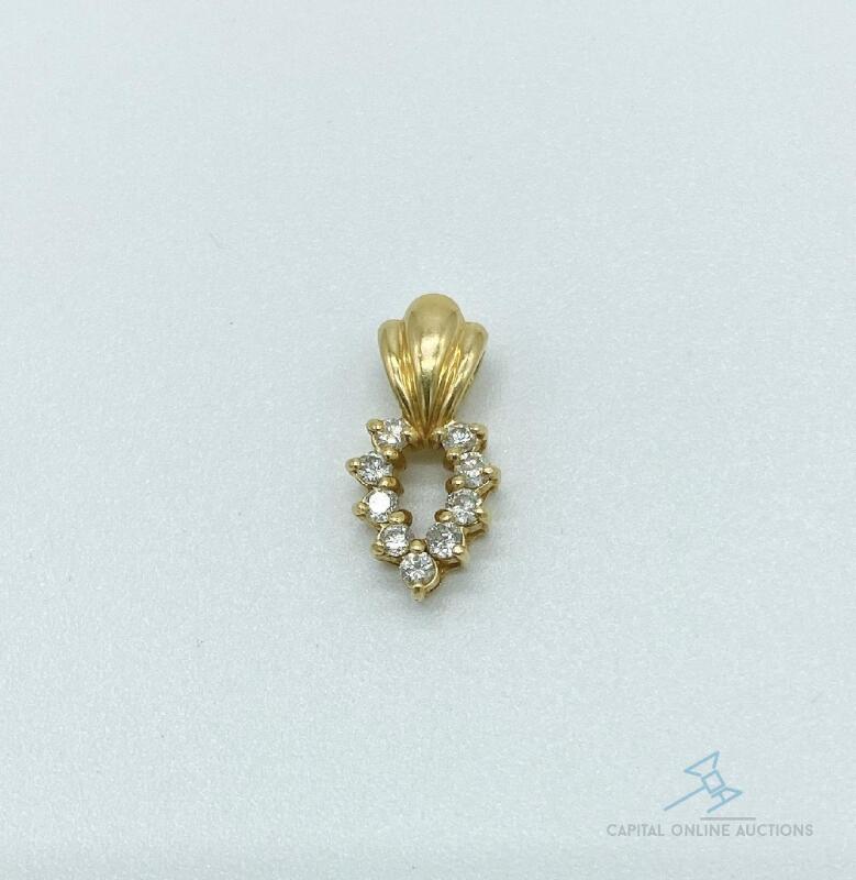 14kt Yellow Gold and Diamond