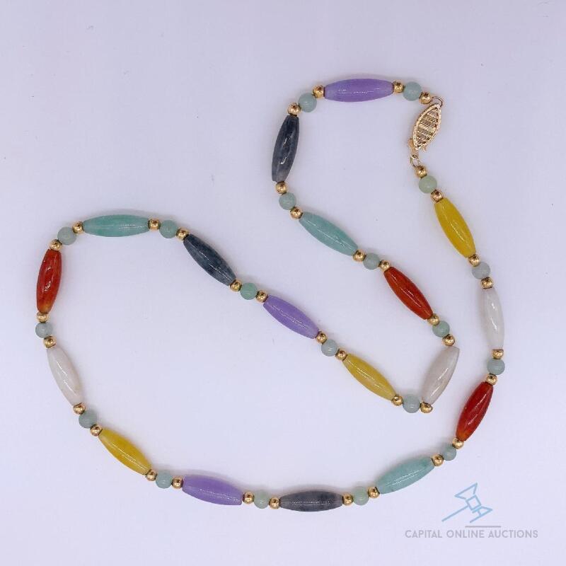 14kt Gold and Gemstone Necklace