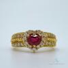 18kt Yellow Gold Ruby and Diamond Cocktail Ring - 4