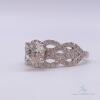 14kt Solid White Gold Diamond Engagement Ring - 2