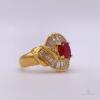 18kt Gold, Ruby, & Diamond Ring - 2