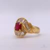 18kt Gold, Ruby, & Diamond Ring - 3