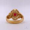 18kt Gold, Ruby, & Diamond Ring - 4