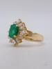 Gorgeous 18kt Gold, Emerald, & Diamond Ring - 3