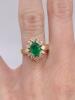 Gorgeous 18kt Gold, Emerald, & Diamond Ring - 4