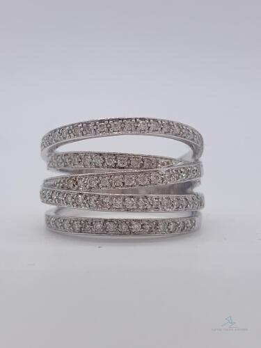 14kt Diamond Cocktail Band Ring