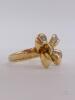 18kt Gold & Diamond Ribbon Ring - 3