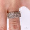 14kt White Gold Diamond Band - 4