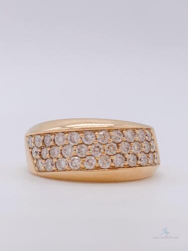 Pave Diamond14kt Solid Yellow Gold Ring