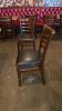 (67) Ladderback chairs with upholstered seat - 2