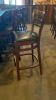 (6) Ladderback Bar Stool with Upholstered Seat