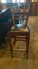 (6) Ladderback Bar Stool with Upholstered Seat - 2