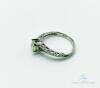 14kt Solid White Gold & Diamond Engagement Ring - 4