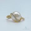 14kt Gold, Pearl, & Diamond Ring