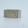 14kt Solid White Gold Diamond Band Ring - 2