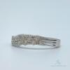 14kt Solid White Gold Diamond Band Ring - 2