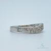 14kt Solid White Gold Diamond Band Ring - 3