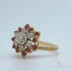 14kt Gold, Diamond, & Ruby Cocktail Ring - 2