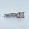 10kt Solid White Gold Diamond Engagement Ring - 3