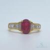 Beautiful 18kt Gold, Ruby, & Diamond Cocktail Ring