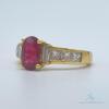 Beautiful 18kt Gold, Ruby, & Diamond Cocktail Ring - 2