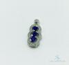 14kt Gold, Blue Sapphire, & Diamond Pendant - 3