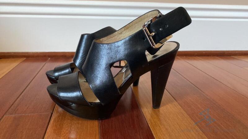 Brand New Michael Kors Black Leather Shoes