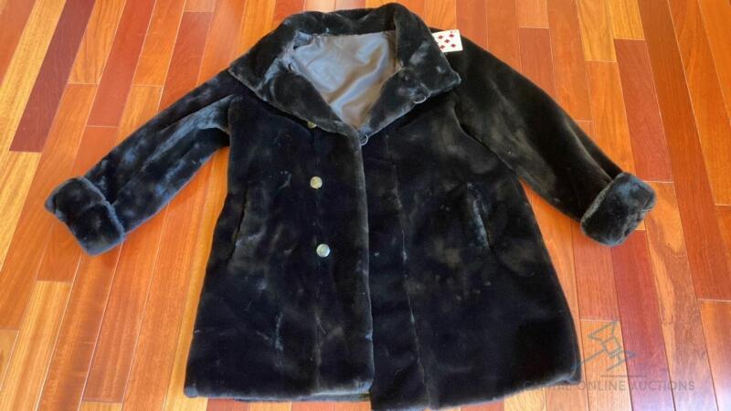 Reversible Black Fur Coat