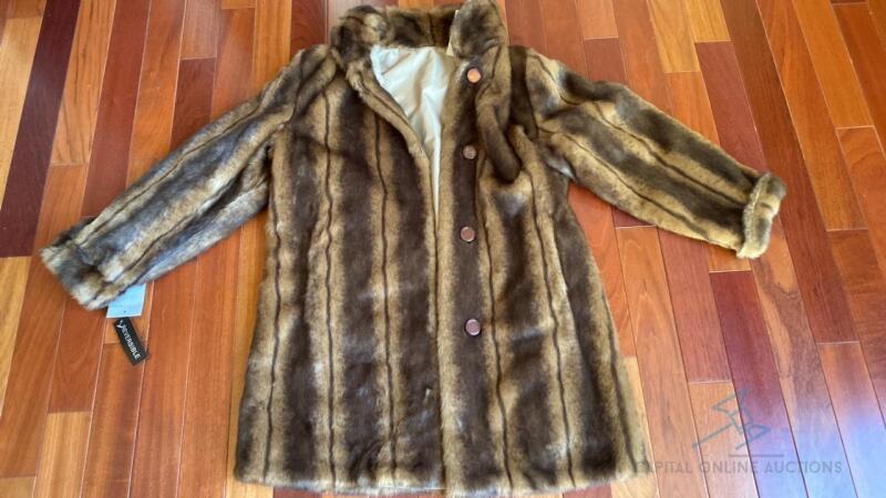 Reversible Brown Fur Coat