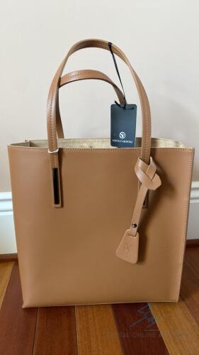 Sofia Cardoni Brown Leather Bag