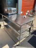 Stainless Steel Table with underneath shelf - 4