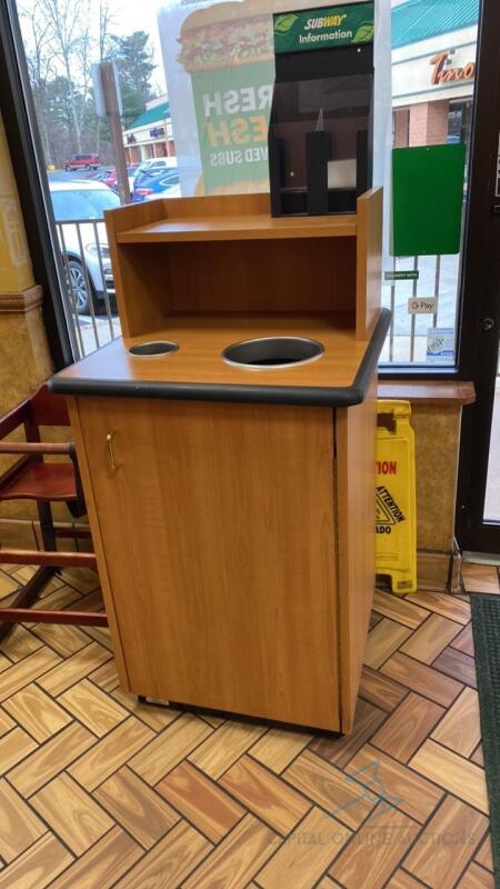 Trash Receptacle Cabinet