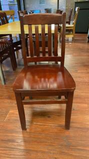 Solid Wood Dining Chairs (4)