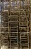 (45) WOODEN GOLD CHIAVARI CHAIRS - 5