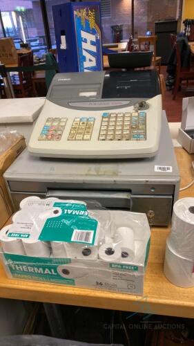 Cash Register, Drawer, and Credit Card Scanners