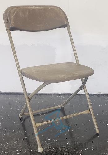 (50) Brown Folding Chairs