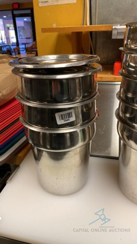 4-6qt Stainless Soup/Sauce Inset Pots