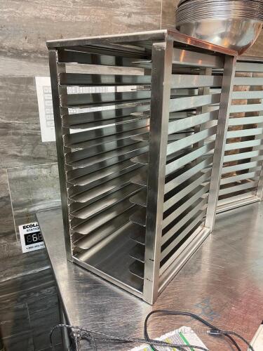 (2) Tabletop Pizza Pan Holding Shelves