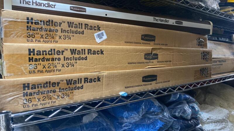 5 Rubbermaid Wall Rack (New/Floor Model)