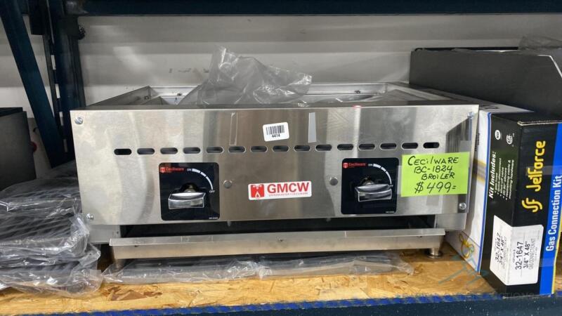 Cecilware Charbroiler, Gas, Countertop (New/Floor Model)