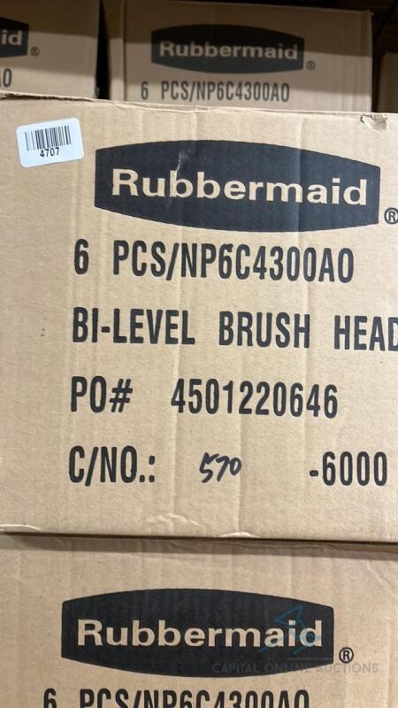 24 Rubbermaid Brushes, Scrub (New/Floor Model)