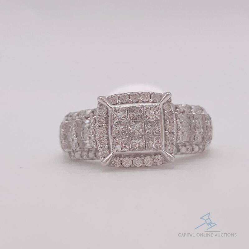 14kt White Gold Diamond Ring with 1.5 Cttw of Diamonds!