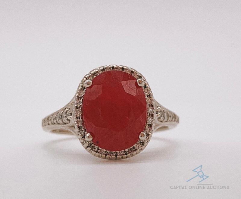 14kt Gold, Ruby & Diamond Cocktail Ring