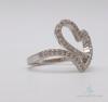 14kt Gold Heart Diamond Ring - 3