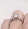 14kt Gold CZ & Diamond Engagement Ring - 6