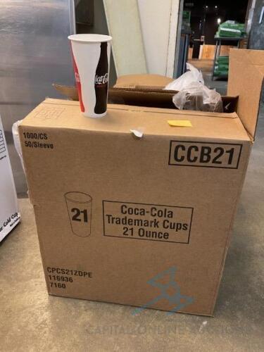 Case of 21 oz Coke Paper Cups